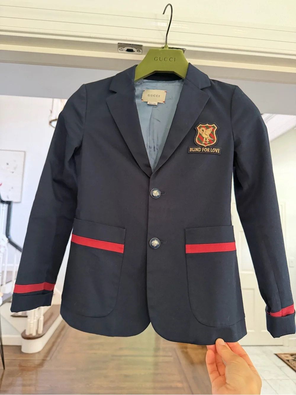 Authentic Gucci Kids “Blind for Love” Blazer – Size 10
